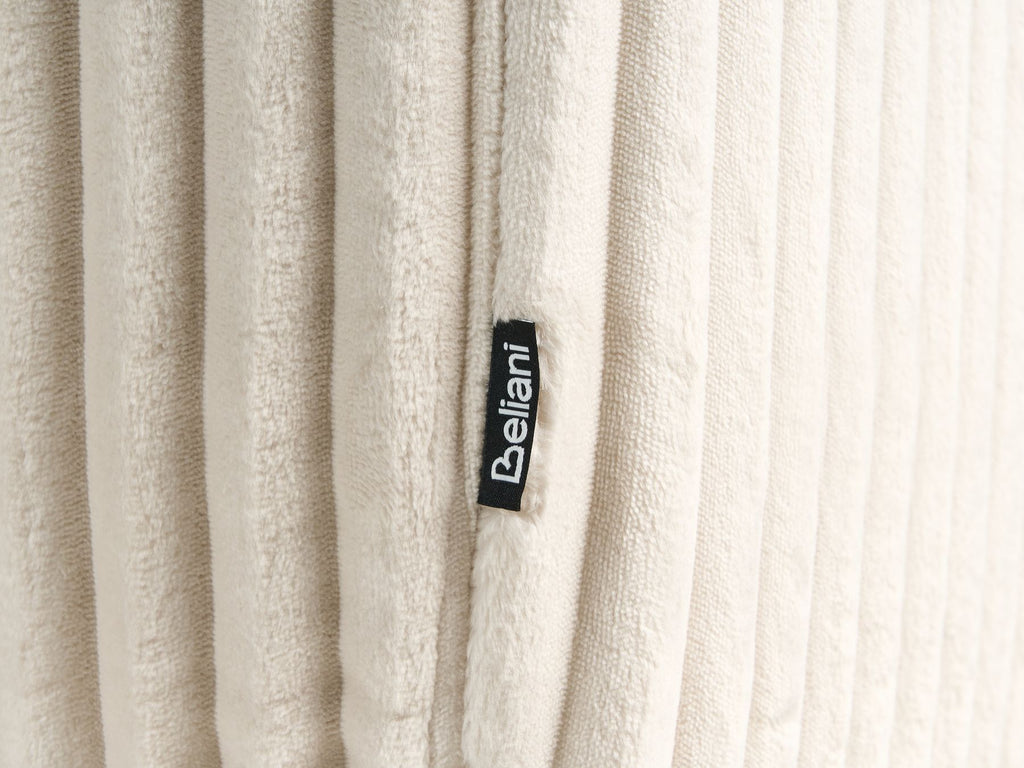 Corner Sofa STENUM Corduroy Off-White Right Hand