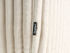 Corner Sofa STENUM Corduroy Off-White Right Hand