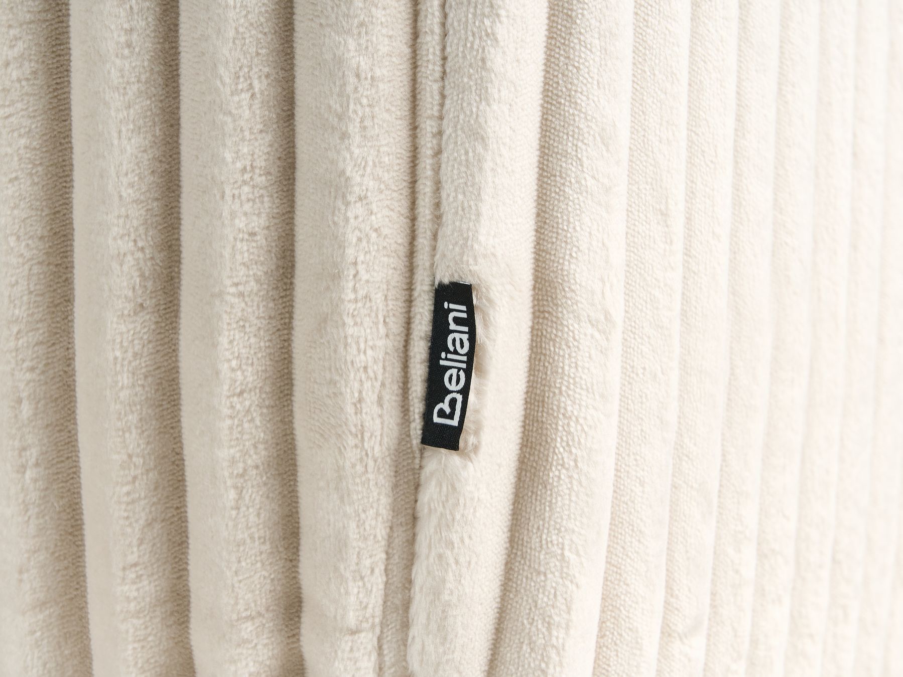 Corner Sofa STENUM Corduroy Off-White Right Hand