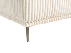 Corner Sofa STENUM Corduroy Off-White Right Hand