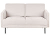 2 Seater Fabric Sofa Light Beige