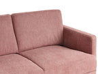 2 Seater Fabric Sofa Pink BREDA