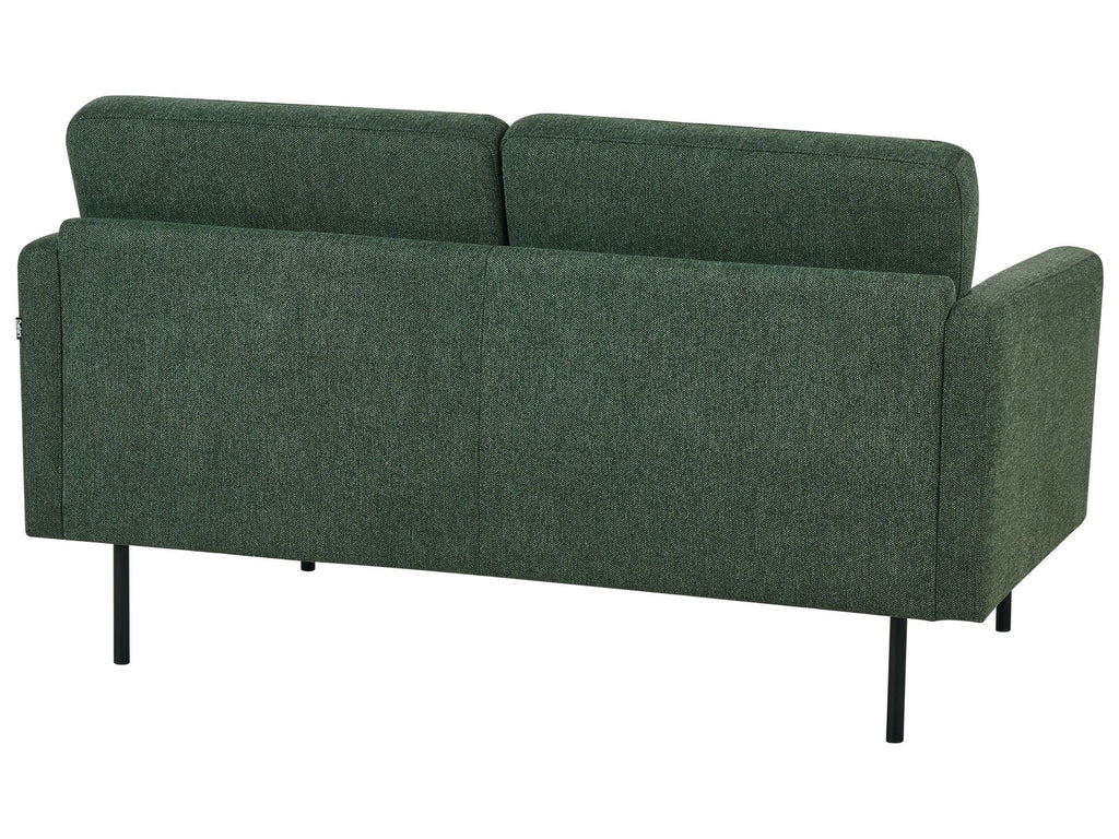 2 Seater Fabric Sofa Dark Green BREDA