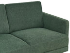 2 Seater Fabric Sofa Dark Green BREDA
