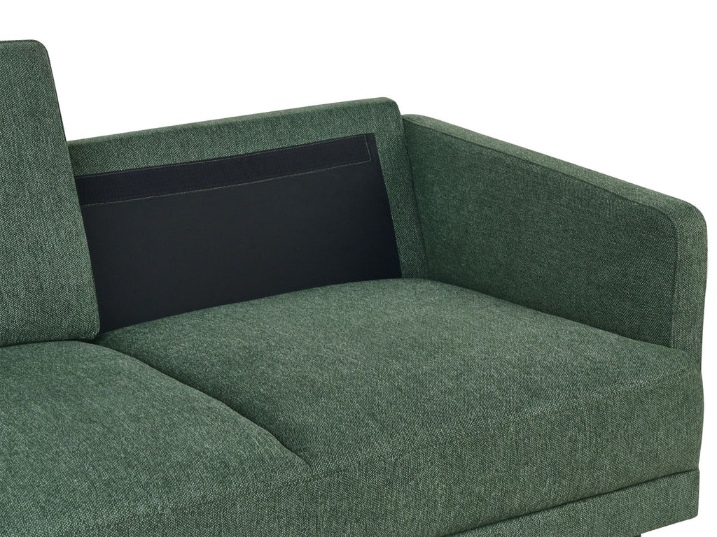 2 Seater Fabric Sofa Dark Green BREDA