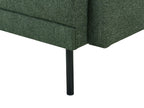 2 Seater Fabric Sofa Dark Green BREDA