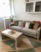 3 Seater Fabric Sofa Taupe SIGGARD