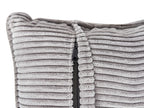 Right Hand Jumbo Cord Corner Sofa Light Grey DOLVA