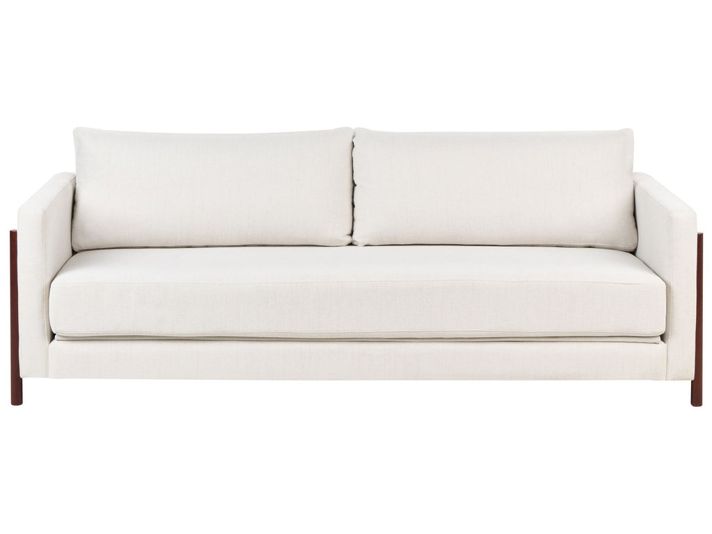Sofa Bed ORSA Fabric Off-White 3 Seater