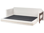 Sofa Bed ORSA Fabric Off-White 3 Seater