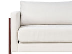 Sofa Bed ORSA Fabric Off-White 3 Seater