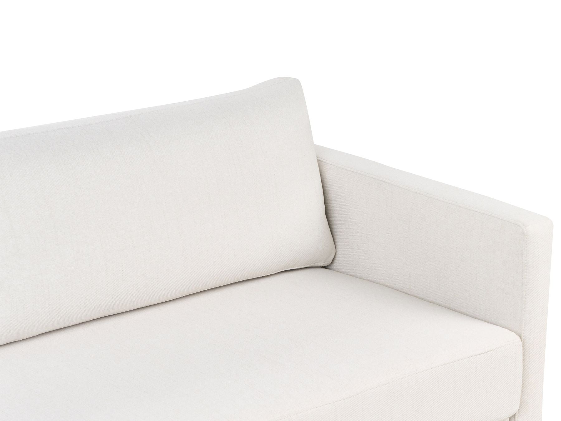 Sofa Bed ORSA Fabric Off-White 3 Seater