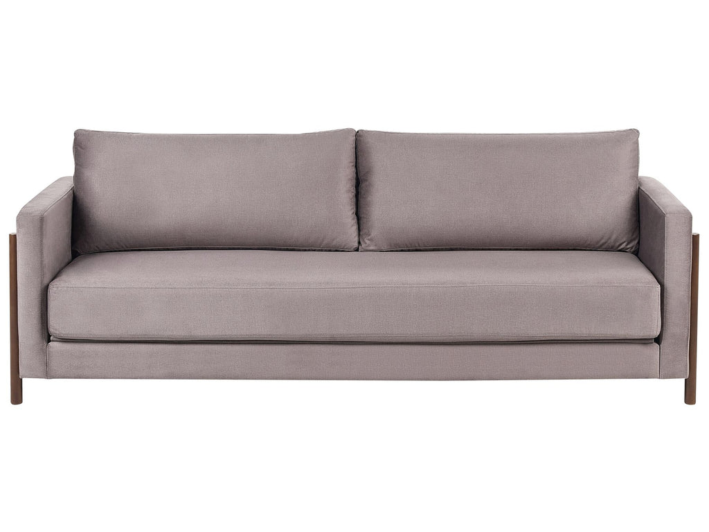 Sofa Bed ORSA Fabric Taupe 3 Seater