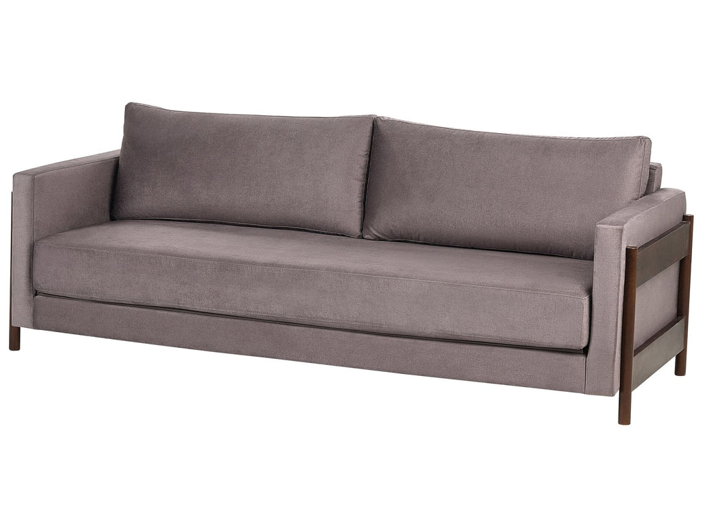 Sofa Bed ORSA Fabric Taupe 3 Seater