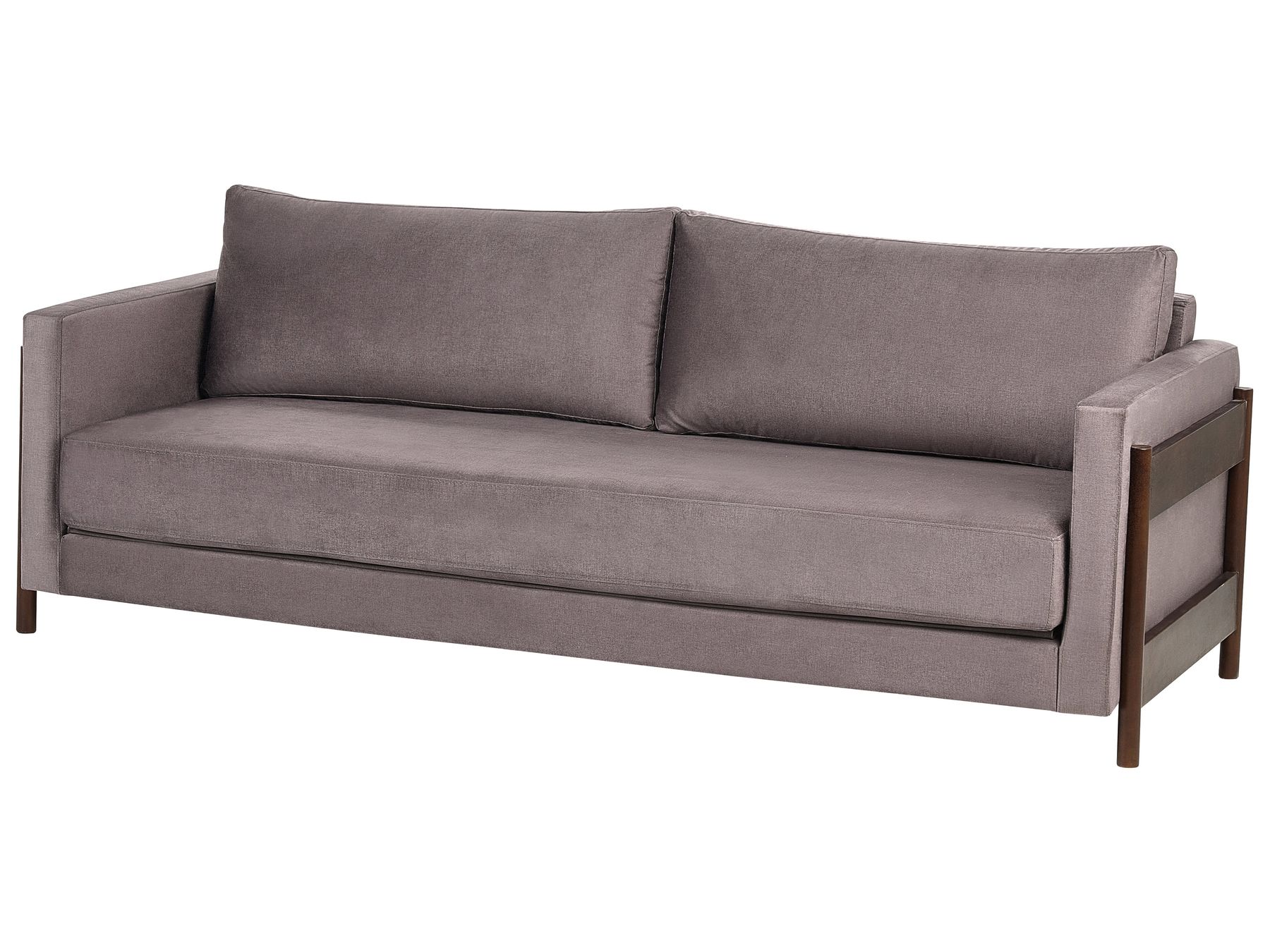 Sofa Bed ORSA Fabric Taupe 3 Seater