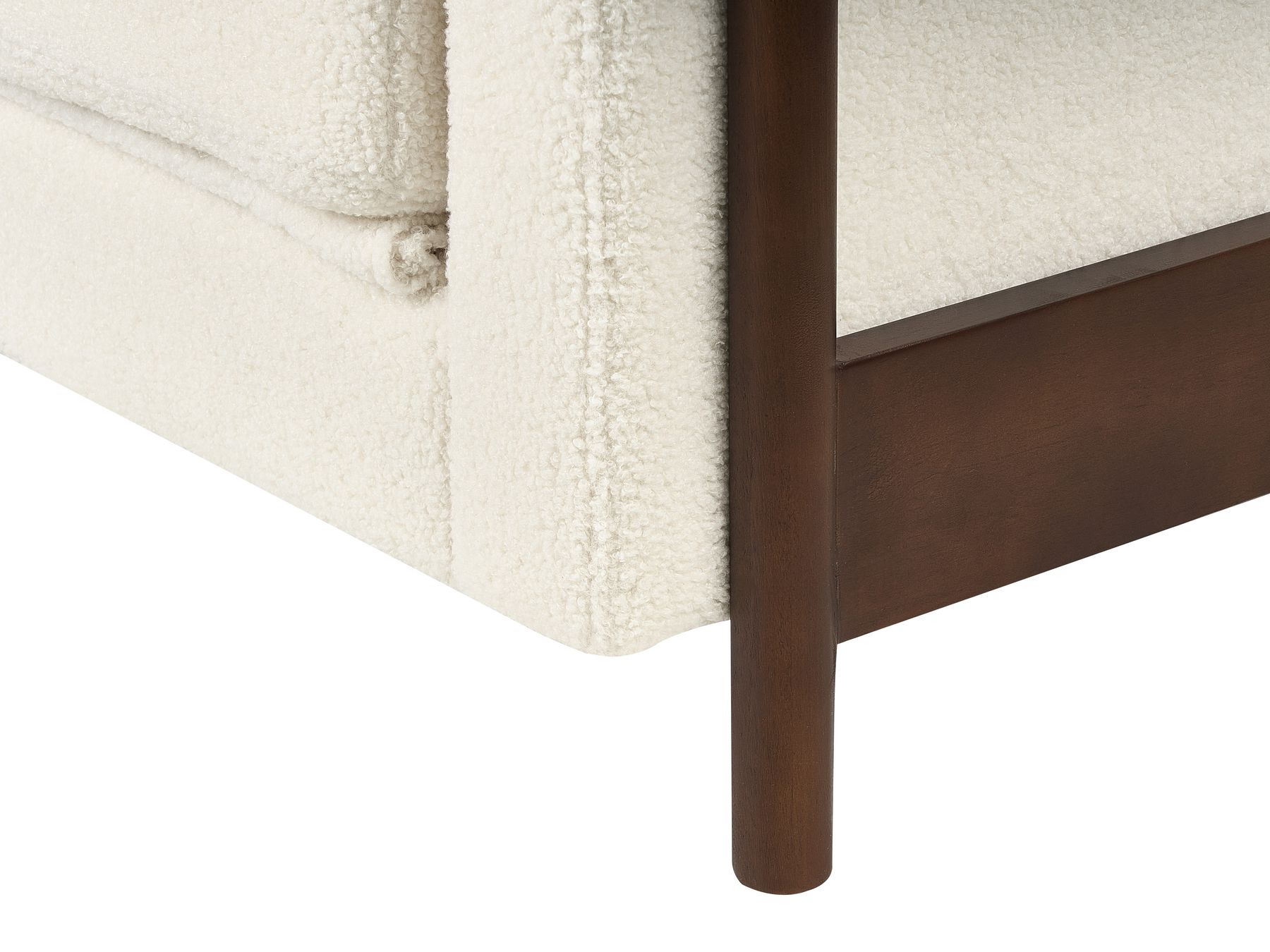 Sofa Bed ORSA Boucle White 3 Seater