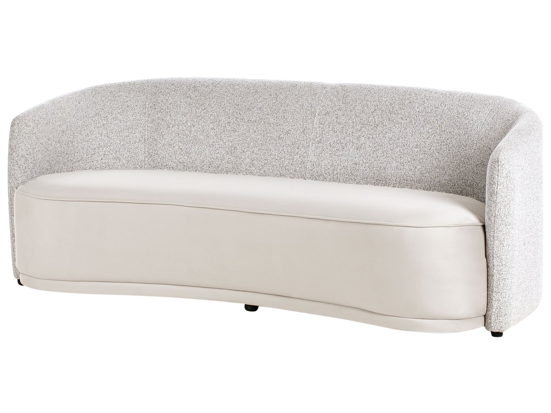 3 Seater Fabric Sofa Beige ROSET