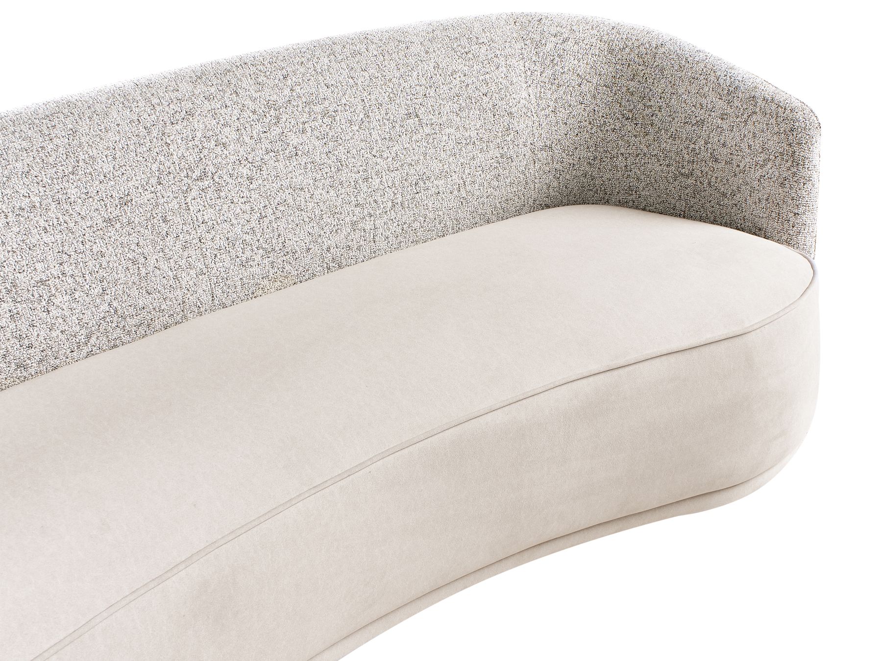 3 Seater Fabric Sofa Beige ROSET