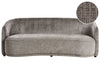 3 Seater Fabric Sofa Brown