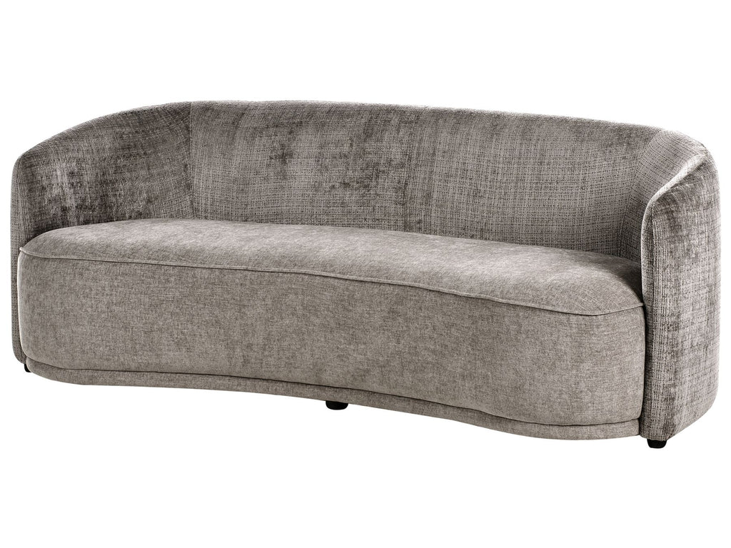 3 Seater Fabric Sofa Brown ROSET