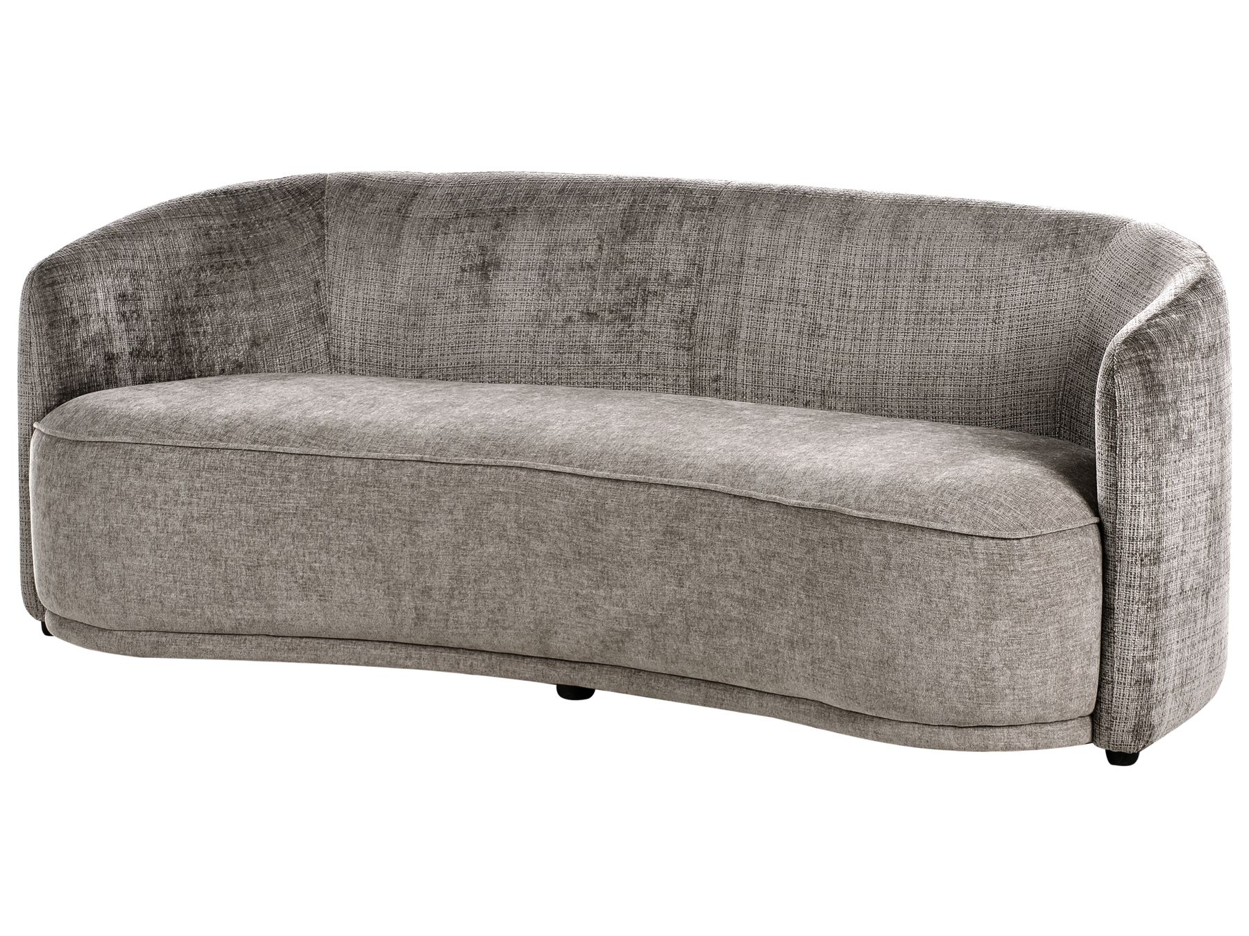 3 Seater Fabric Sofa Brown ROSET