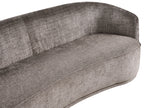 3 Seater Fabric Sofa Brown ROSET