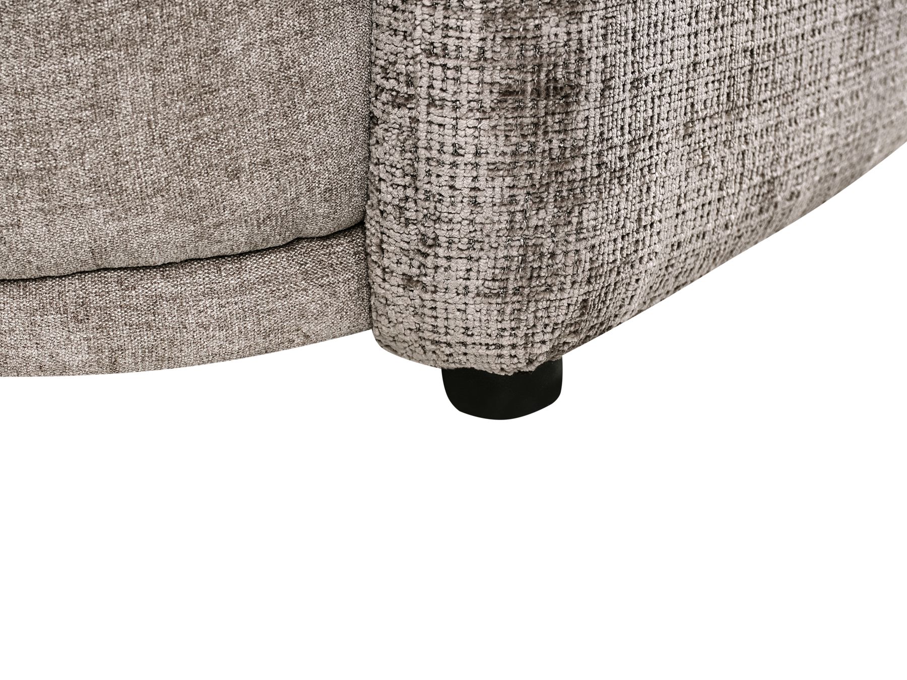 3 Seater Fabric Sofa Brown ROSET