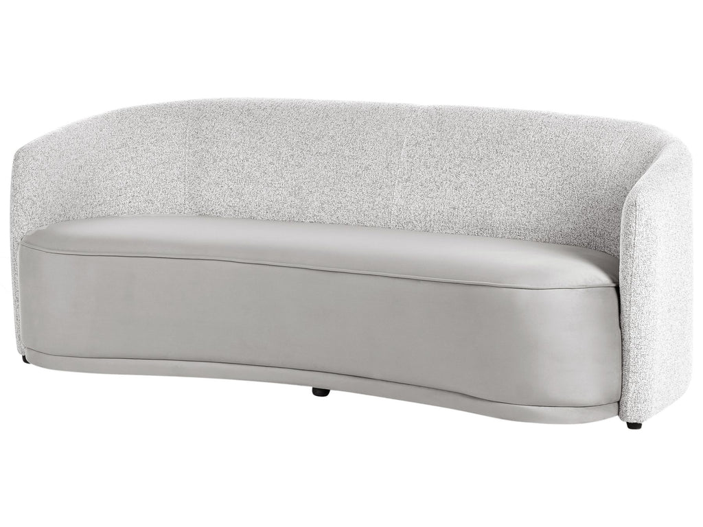 3 Seater Fabric Sofa Grey ROSET