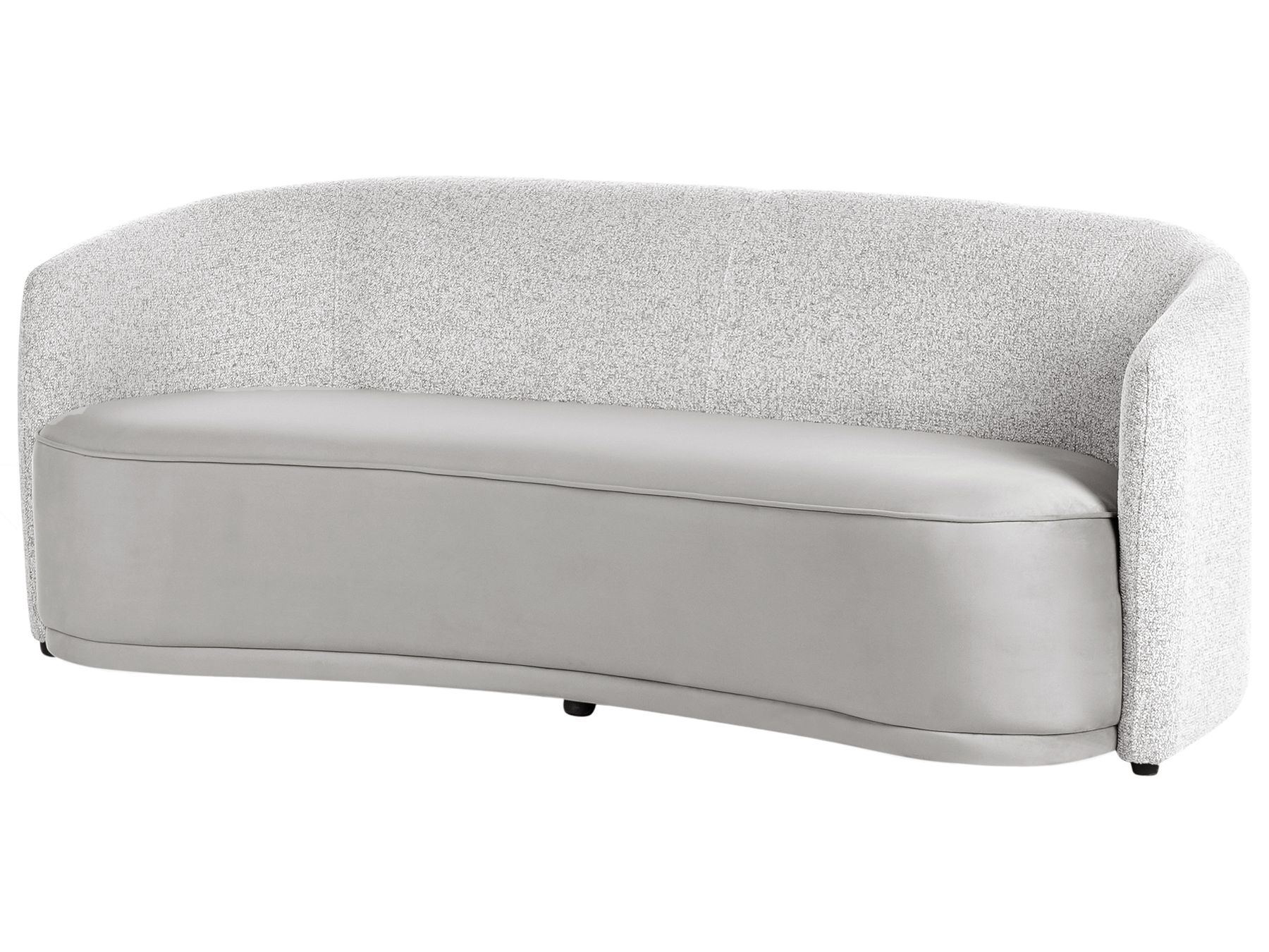 3 Seater Fabric Sofa Grey ROSET