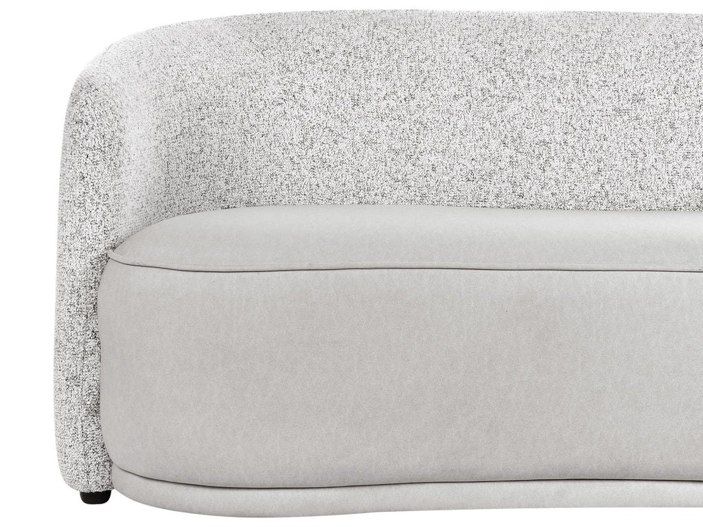 3 Seater Fabric Sofa Grey ROSET