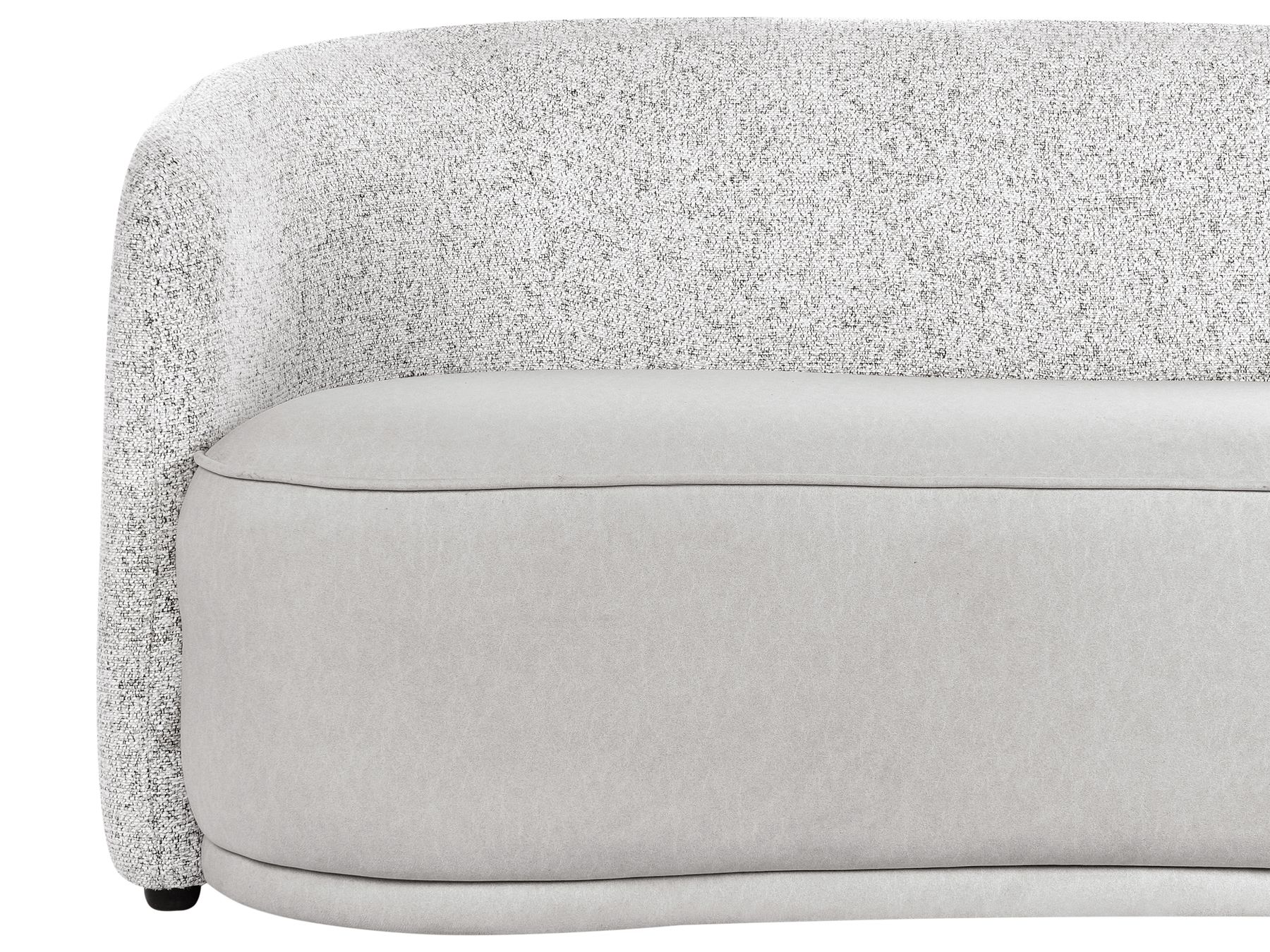 3 Seater Fabric Sofa Grey ROSET
