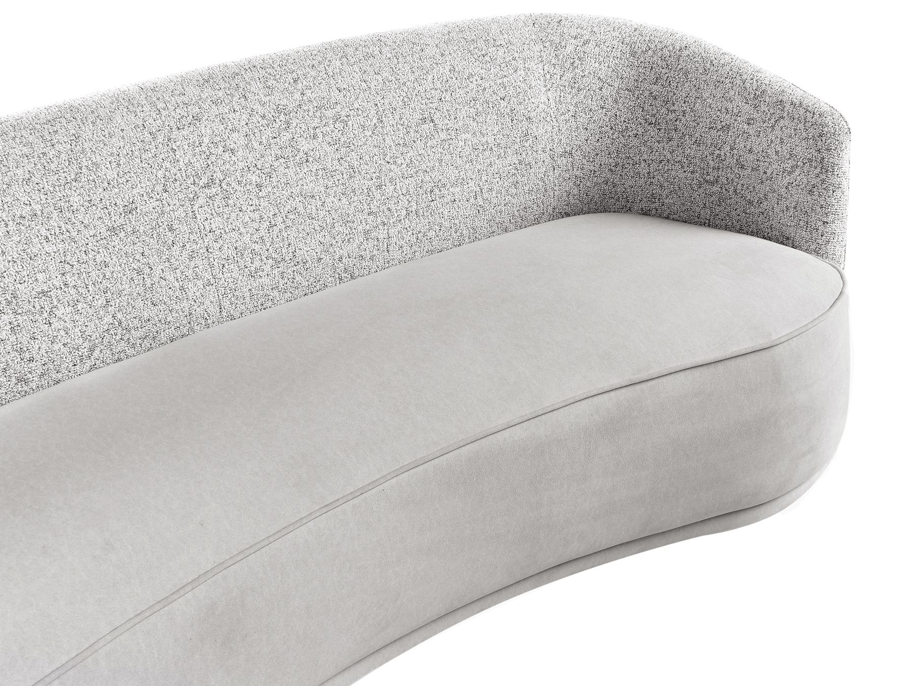 3 Seater Fabric Sofa Grey ROSET