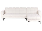 Modular Corner Sofa Bed ALNES Boucle White 4 Seater