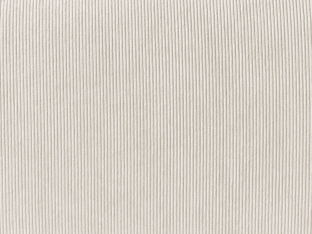 Corner Sofa DOLVA Corduroy Off-White 3 Seater Right Hand