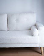 2 Seater Boucle Sofa Off-White KALMAR