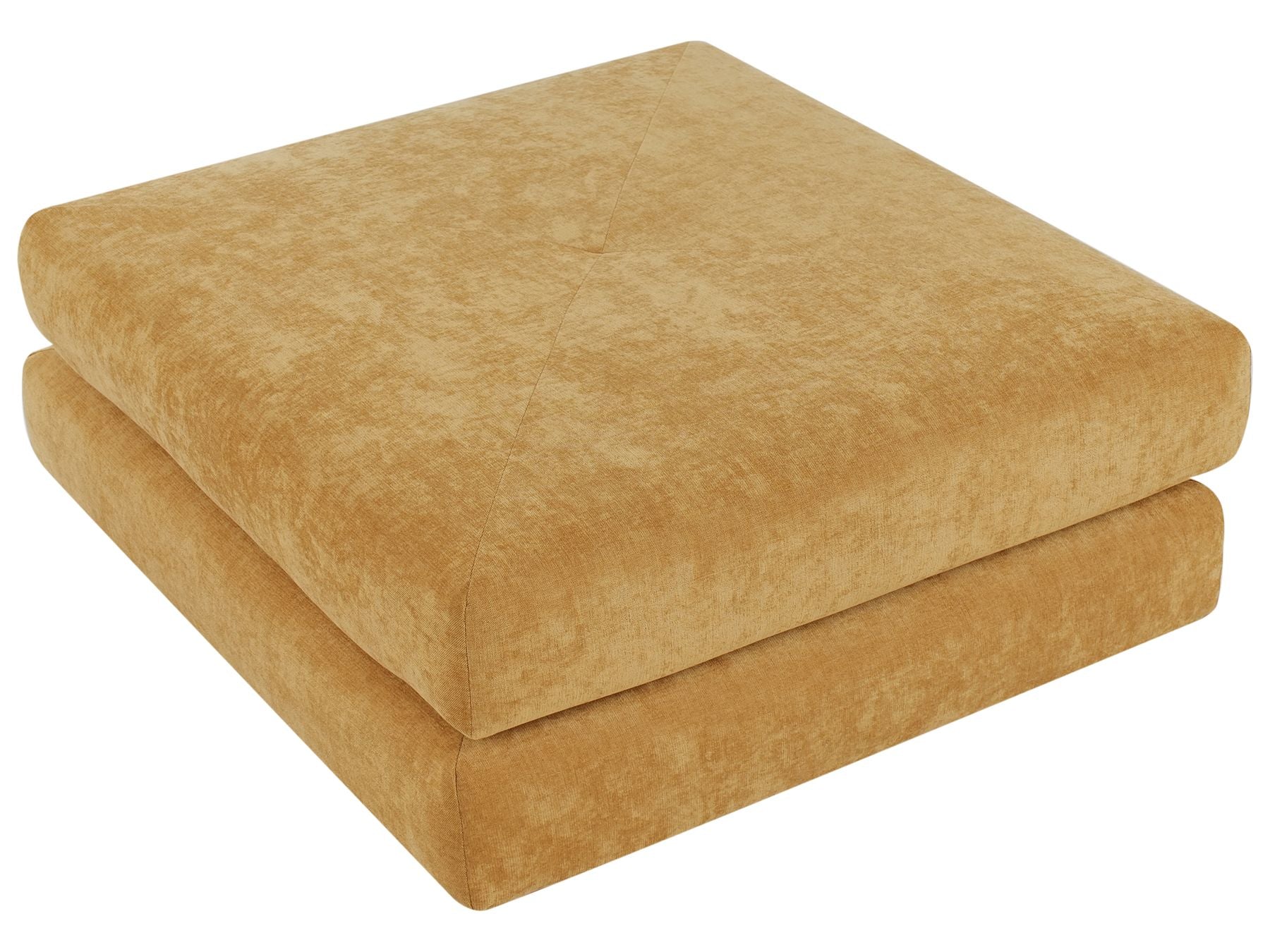 Single Sofa Bed OLDEN Fabric Mustard