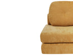 Single Sofa Bed OLDEN Fabric Mustard