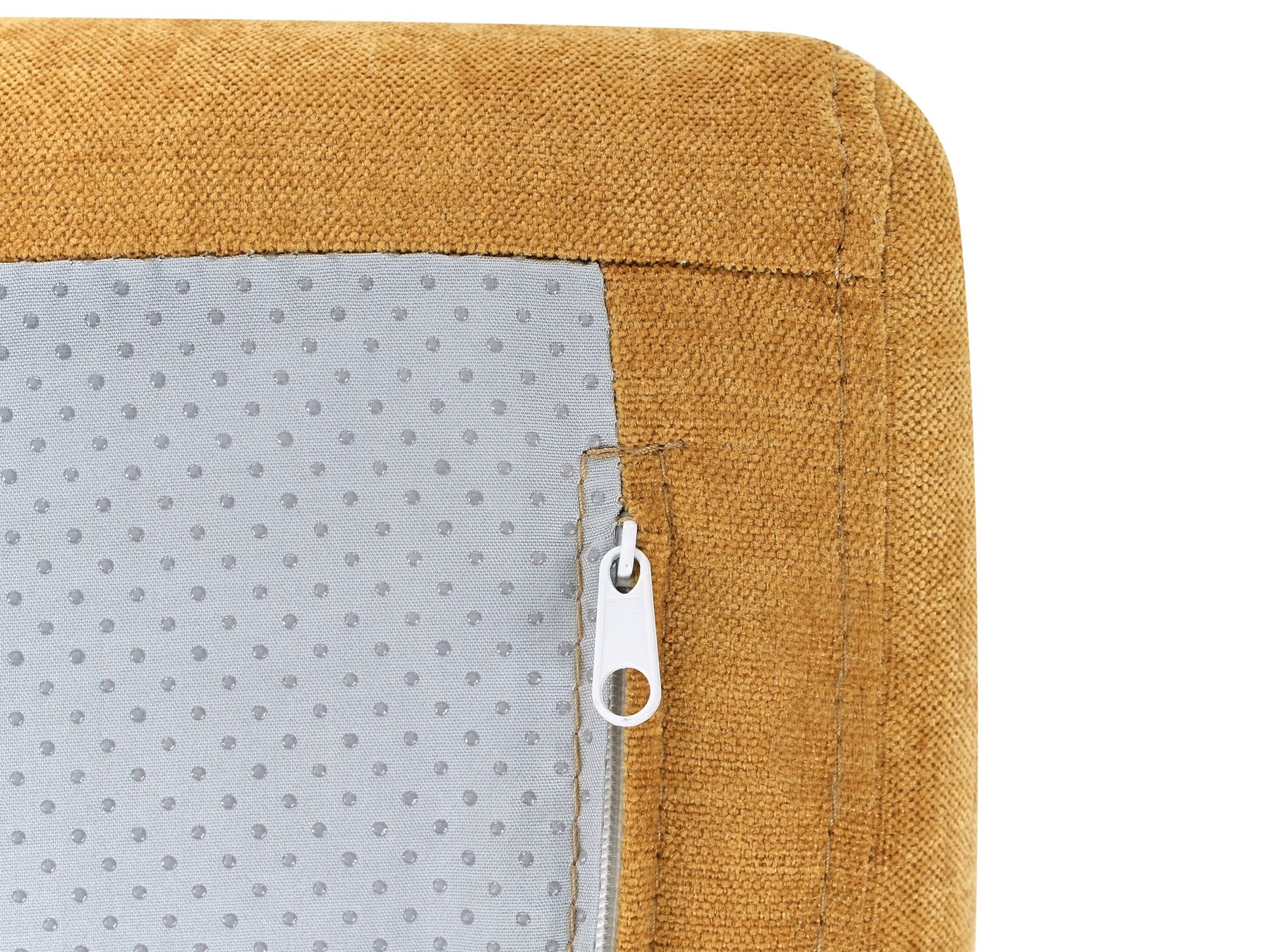 Single Sofa Bed OLDEN Fabric Mustard
