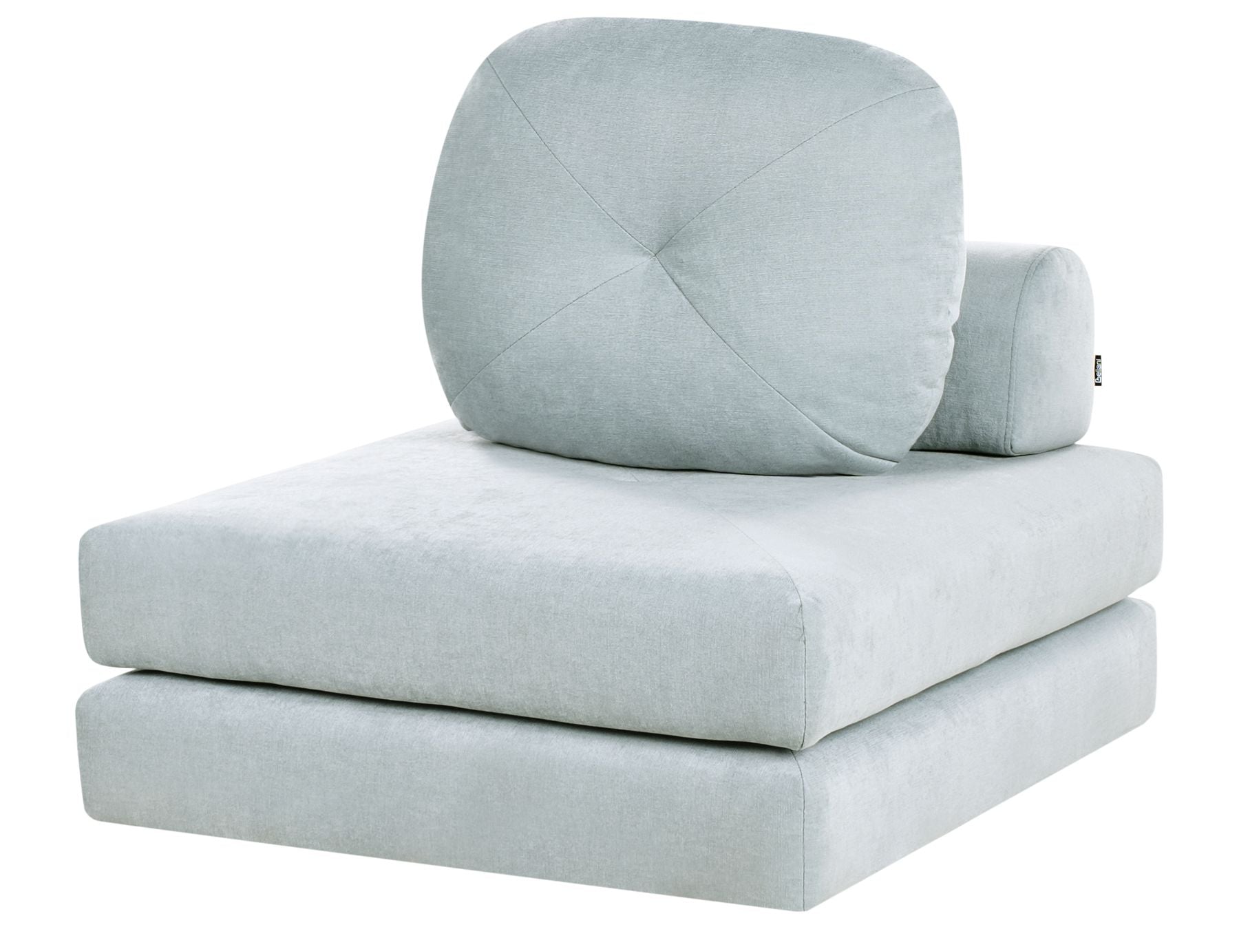 Single Sofa Bed OLDEN Fabric Light Blue