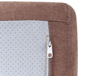 Single Sofa Bed OLDEN Fabric Brown