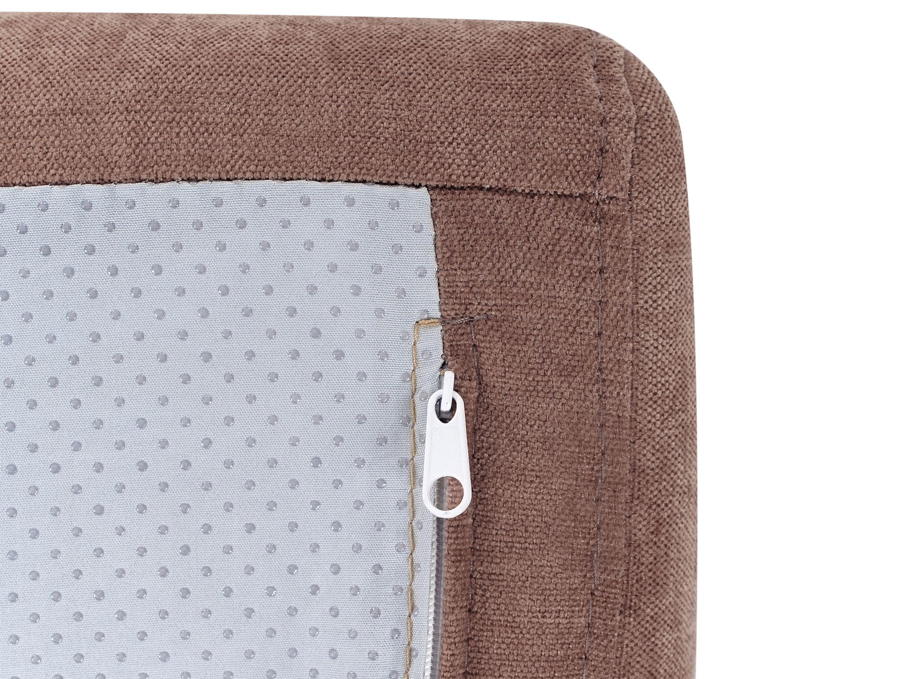 Single Sofa Bed OLDEN Fabric Brown