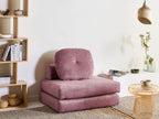 Single Sofa Bed OLDEN Fabric Pink