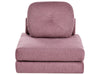 Single Sofa Bed Fabric Pink