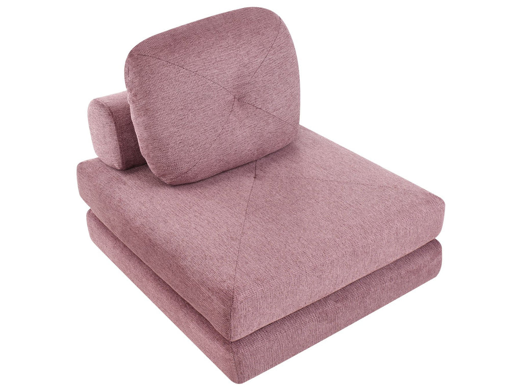 Single Sofa Bed OLDEN Fabric Pink