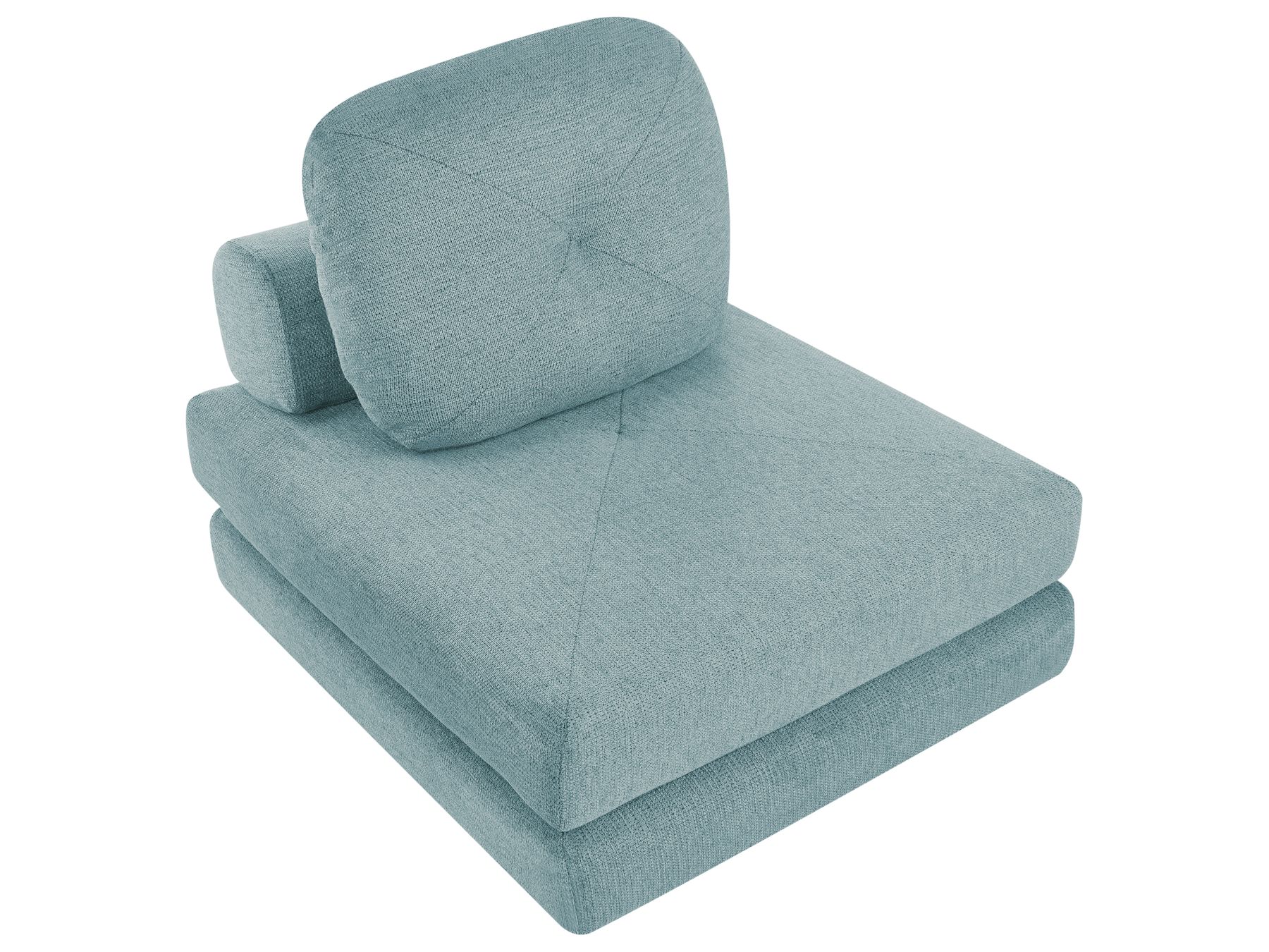 Single Sofa Bed OLDEN Fabric Mint Green