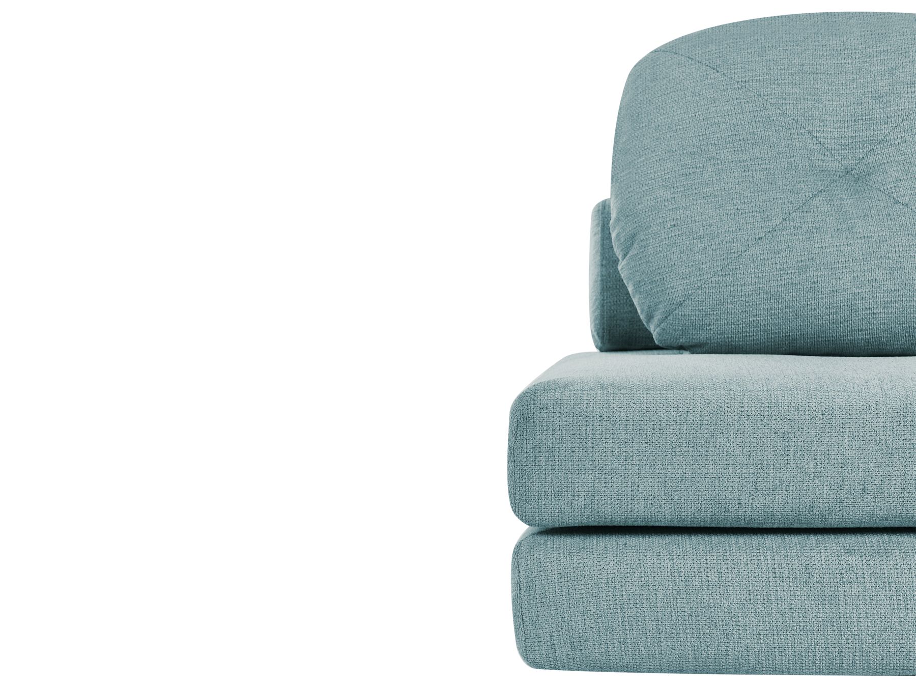 Single Sofa Bed OLDEN Fabric Mint Green