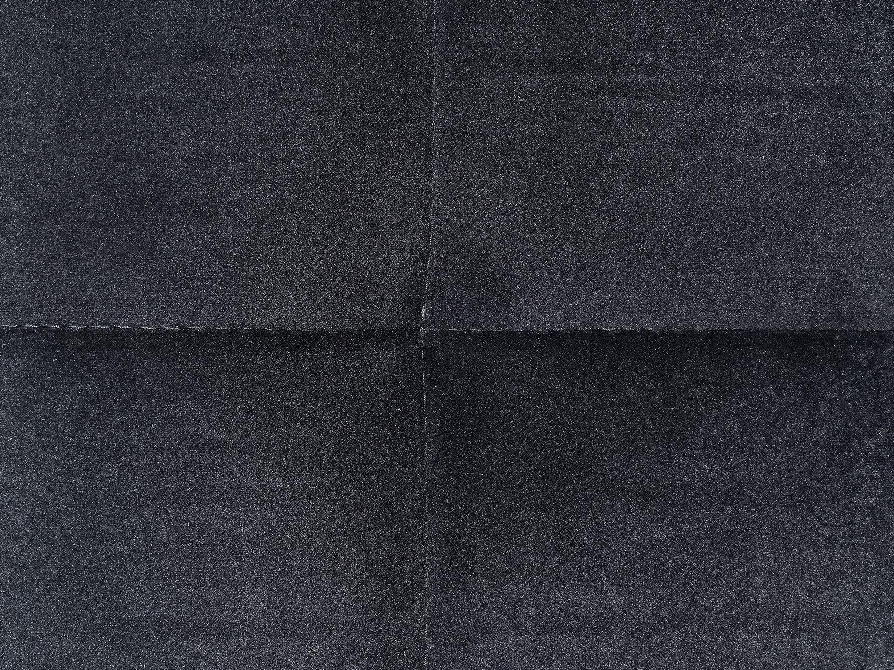 Modular U-Shape Sofa Bed ABERDEEN Velvet Black 5 Seater