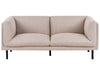 2 Seater Fabric Sofa Light Brown