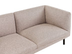 2 Seater Fabric Sofa Light Brown VORGOD