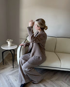 3 Seater Fabric Sofa Light Beige TONSBERG